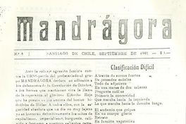 Mandrágora: nº 6, septiembre de 1941