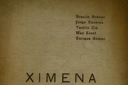 Ximena [homenaje literario/poético del grupo Mandrágora a Ximena Amunátegui]