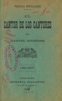 El cantor de los cantores