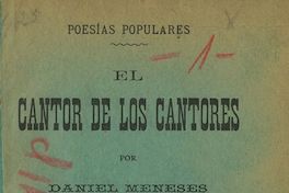 El cantor de los cantores