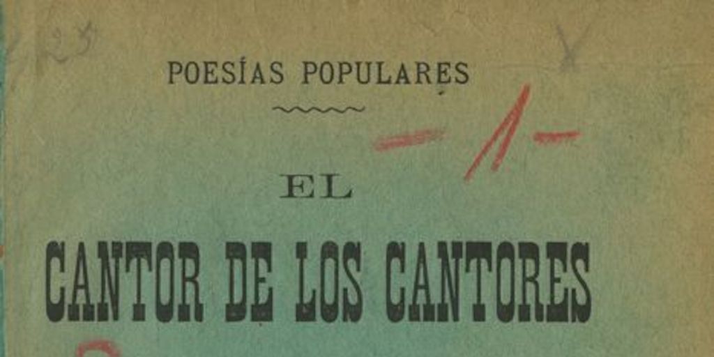 El cantor de los cantores