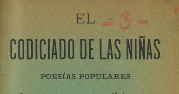 El codiciado de las niñas : canciones amorosas i habaneras: cuaderno segundo