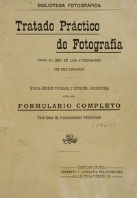 Tratado practico de fotografía: para el uso de los aficionados