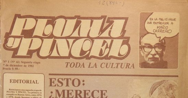 Pluma y pincel, nos. 1-6, 7 de diciembre de 1982 a junio de 1983