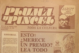 Pluma y pincel, nos. 1-6, 7 de diciembre de 1982 a junio de 1983