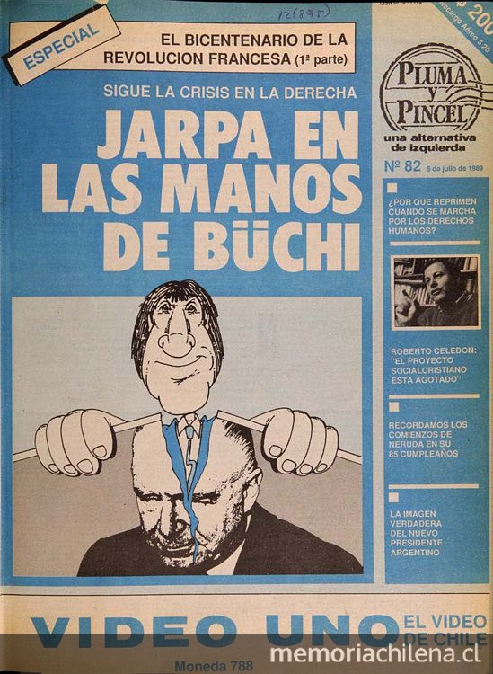 Pluma y pincel: nº 82-107, 6 de julio a 28 de diciembre de 1989