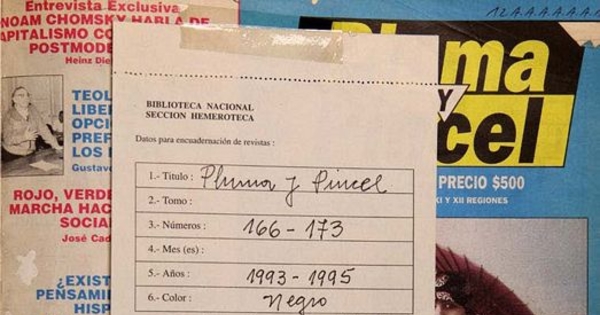 Pluma y pincel: nº 166-173, 1993 a 1995