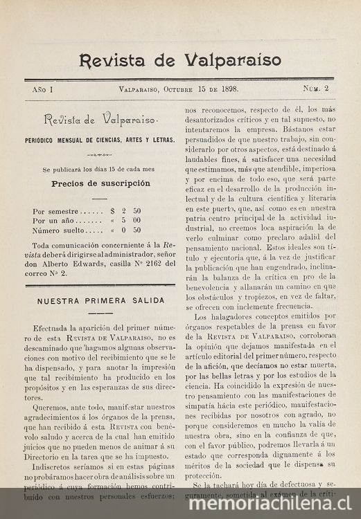Nuestra primera salida