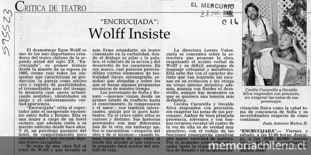 Wolff insiste: Encrucijada