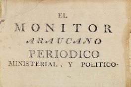 El Monitor Araucano, Santiago, 19 de octubre de 1813