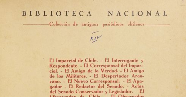 """El observador Eclesiastico"", número primero, Santiago, 21 de junio de 1823"