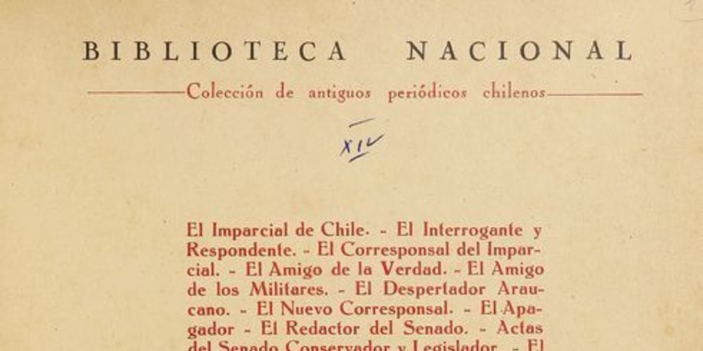 """El observador Eclesiastico"", número primero, Santiago, 21 de junio de 1823"