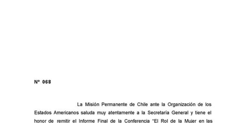 Informe final: Conferencia el Rol de la Mujer en las Operaciones de Paz,conferencia conjunta América Latina y el Caribe-Unión Europea, Santiago, Chile 4-5 noviembre 2002