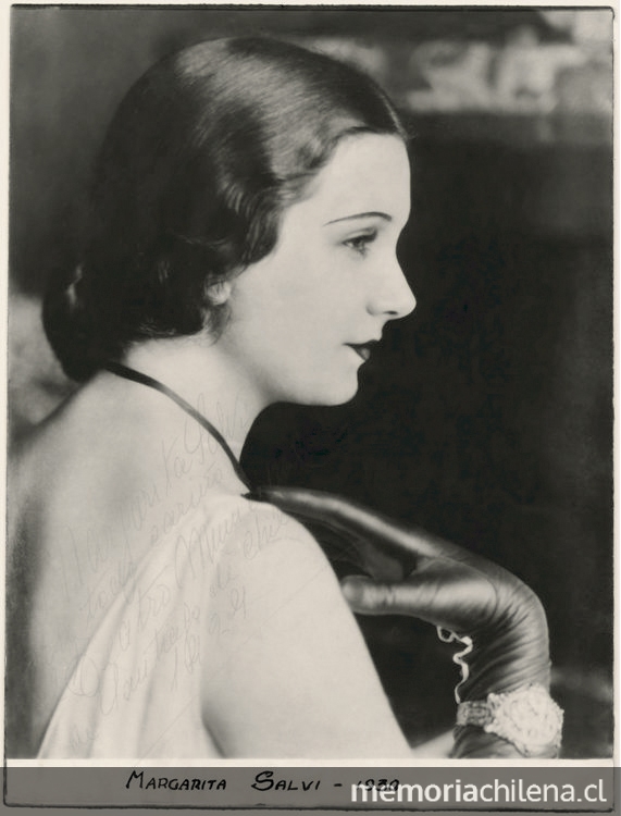 La soprano Margarita Salvi, 1930