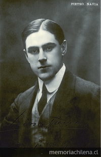 Pedro Navia, tenor chileno, 1916