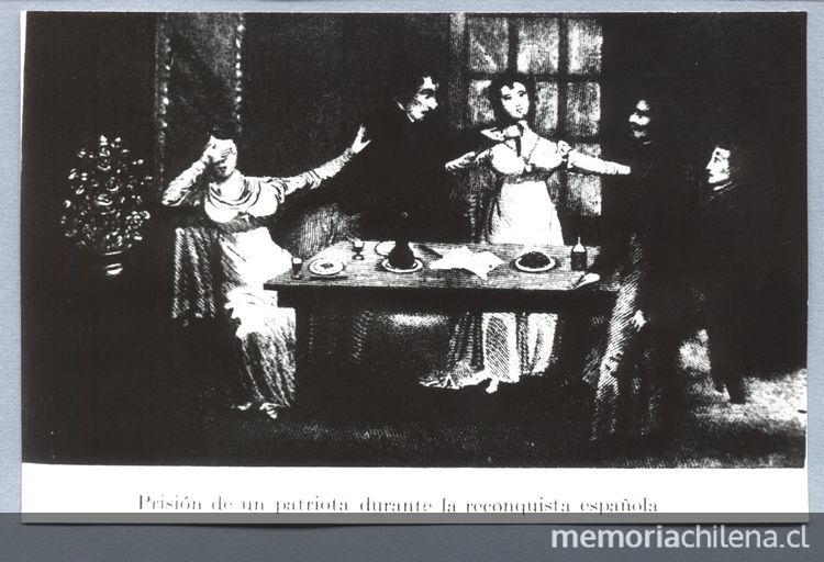 Prisión de un patriota durante la reconquista española, 1814-1818
