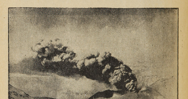 Volando sobre el cráter adventicio del Quizapu en erupción