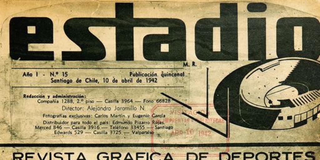 Estadio, n°s 15-27 (10 abr. - 25 sep. 1942)