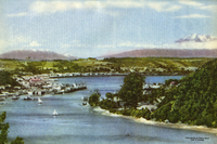 Vista de Puerto Montt, revista En Viaje, noviembre de 1958.