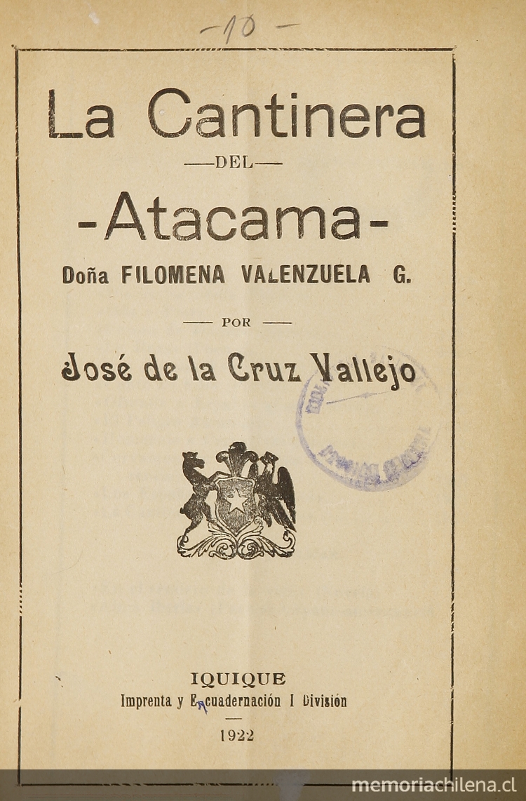 La Cantinera del Atacama : Doña Filomena Valenzuela G.