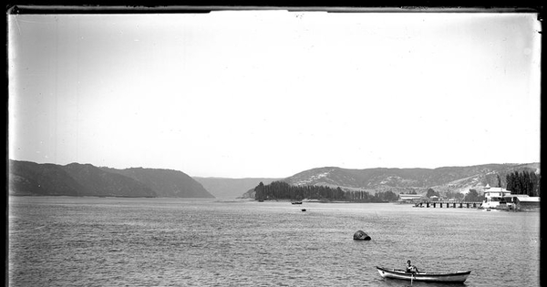 Vista del río Maule y Constitución, 1910