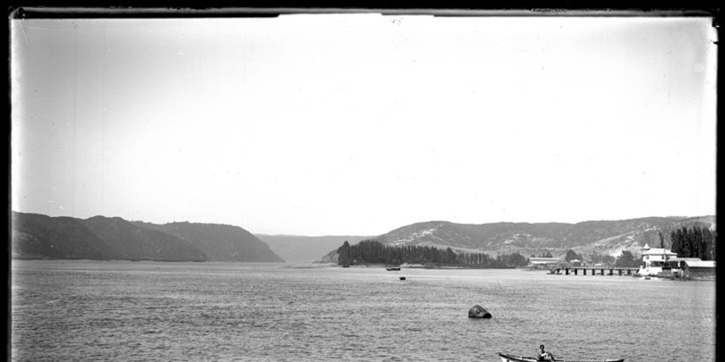 Vista del río Maule y Constitución, 1910