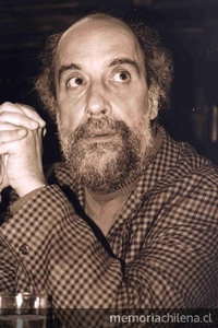 Raúl Zurita en la Biblioteca Nacional, 2000