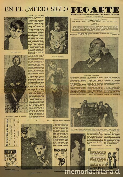 Pro Arte: n° 77-120 (5 ene. - 21 dic. 1950)