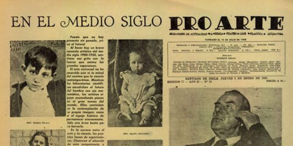 Pro Arte: n° 77-120 (5 ene. - 21 dic. 1950)