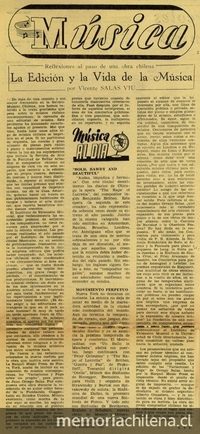 La edición y la vida de la música