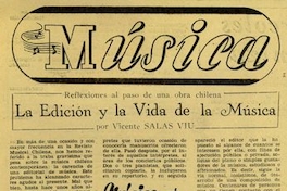 La edición y la vida de la música