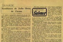 Semblanza de Julio Ortiz de Zárate