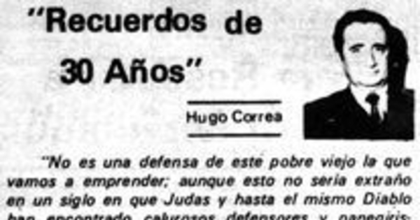 Recuerdos de 30 años