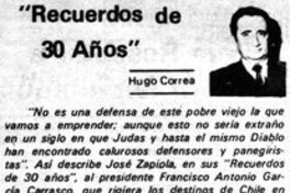 Recuerdos de 30 años