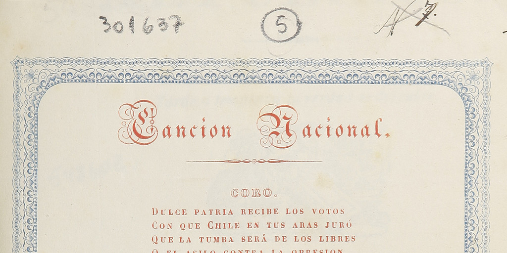 Canción nacional de Chile