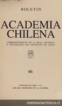 Discurso pronunciado por el jefe de la Delegación Chilena al VII Congreso de Academias, en Lima, en la ceremonia inaugural