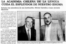 La Academia Chilena de la Lengua cuida el esplendor de nuestro idioma