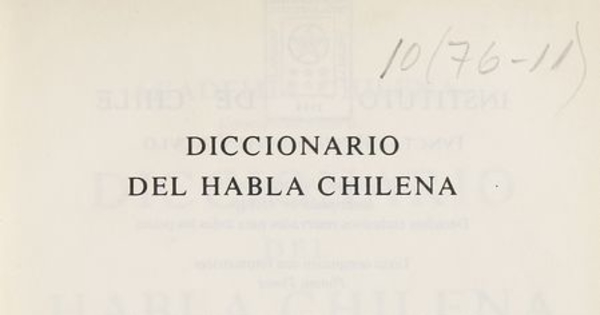 Diccionario del habla chilena