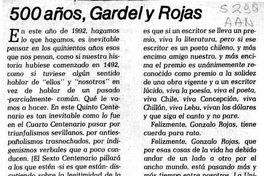 500 años, Gardel y Rojas