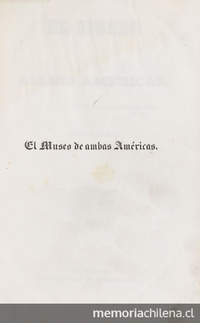 El Museo de ambas Américas: tomo 3, n° 25-36