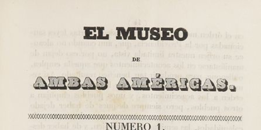 Ojeada al continente americano. Introducción