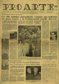 Portada del primer ejemplar de la Revista Pro Arte (15 jul. 1948)