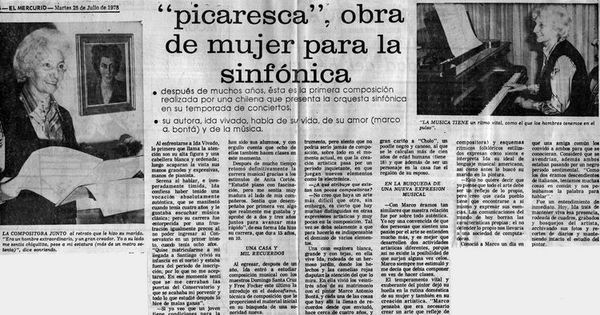 Picaresca, obra de mujer para la sinfónica