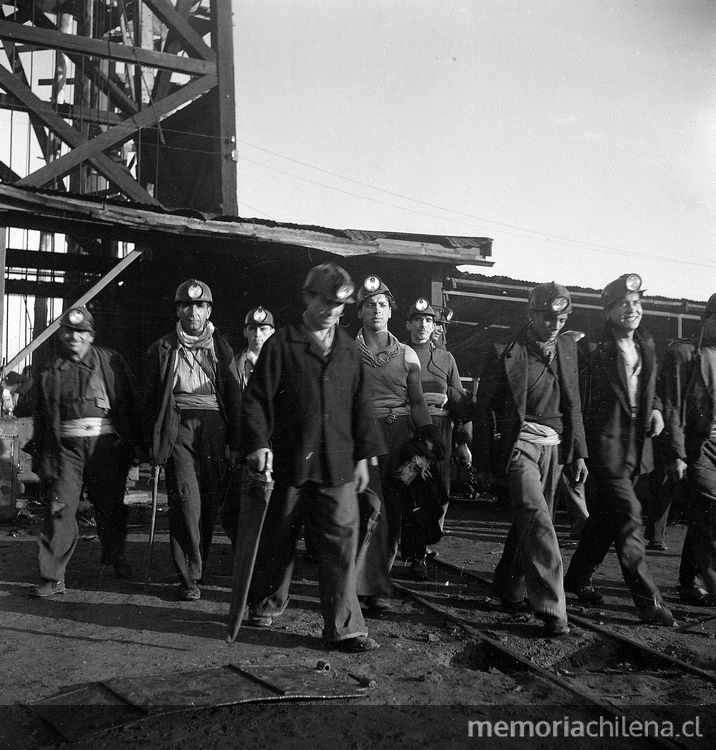 Mineros del carbón de Lota