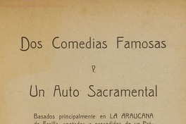 Dos comedias famosas y un auto sacramental