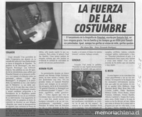 La fuerza de la costumbre