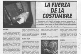 La fuerza de la costumbre