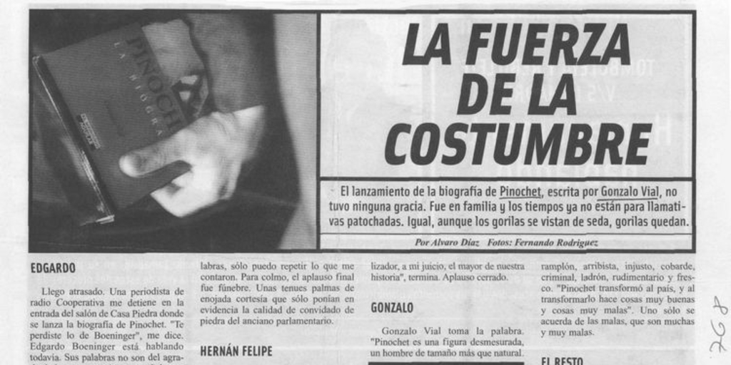 La fuerza de la costumbre