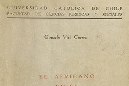 El africano en el reino de Chile : ensayo histórico-jurídico