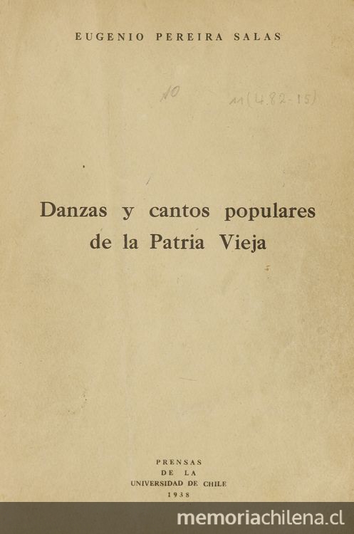 Danza y cantos populares de la patria vieja